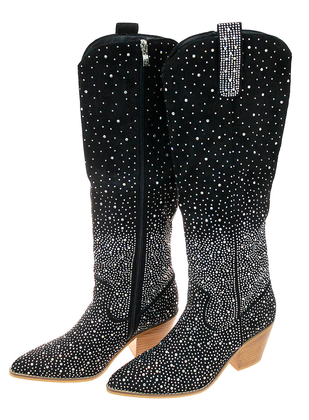 Night Sky Crystal 17" Cowgirl Boots #BLC10SK-SHINE17