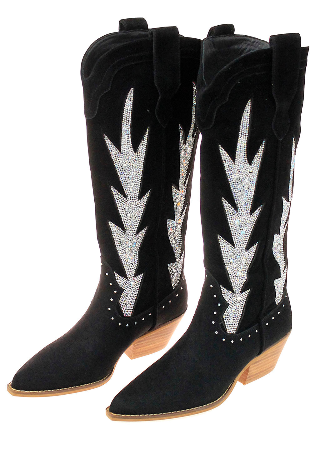 Crystal Inlay Tall Cowgirl Boots #BLC10SK-KOKIE