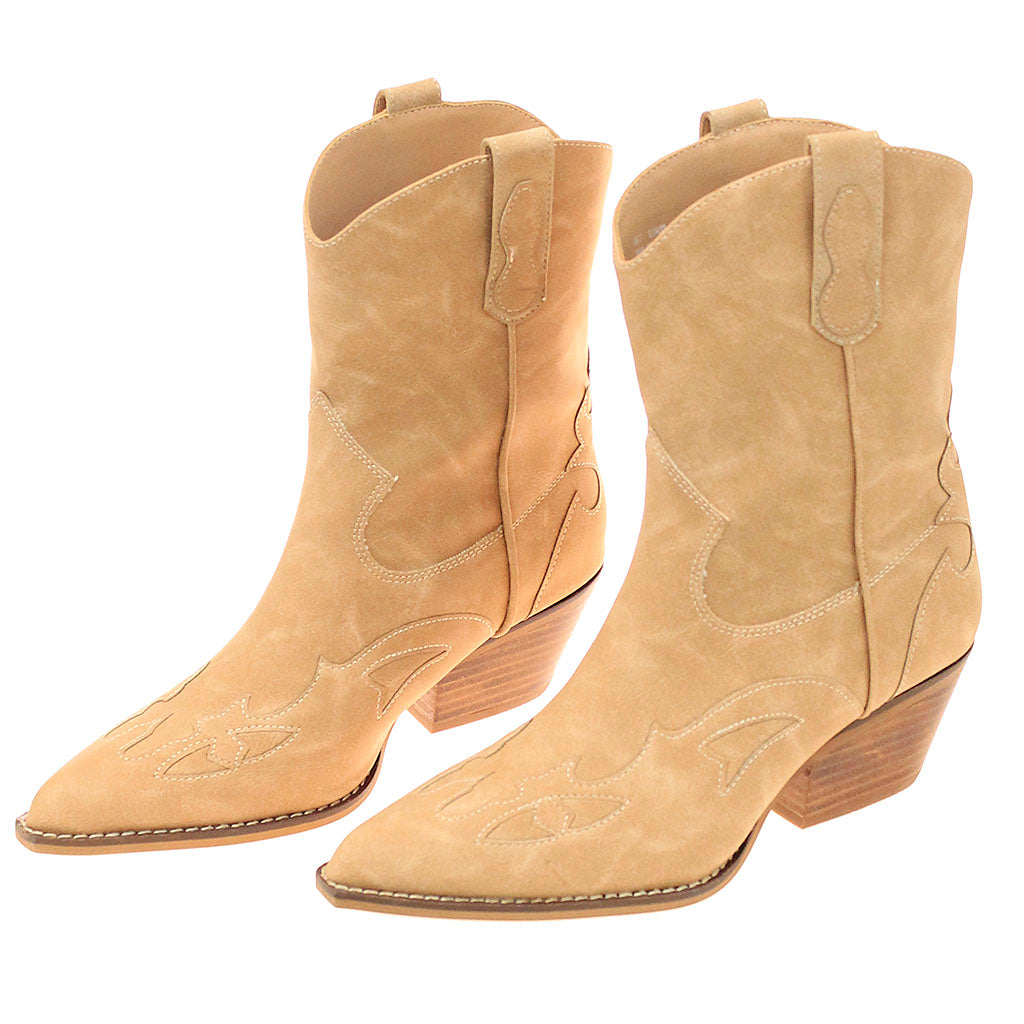 Brown on Brown Short Cowgirl Boots #BLC10T-SANYA