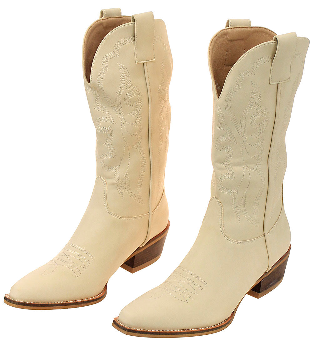 Classic Cream Cowgirl Boots #BLC01C-MAYTERR