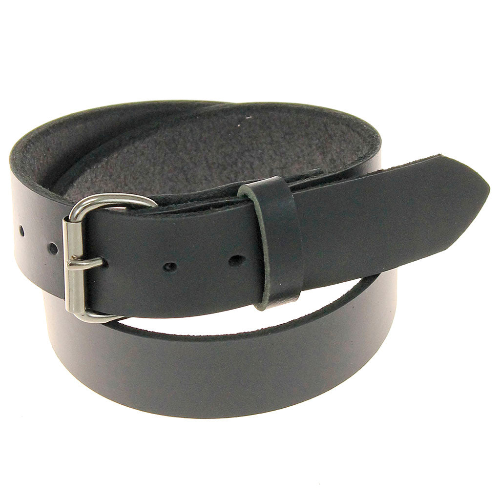 Super Heavy 12 oz Cowhide Extra Thick Black Leather Belt #BTXX2026K