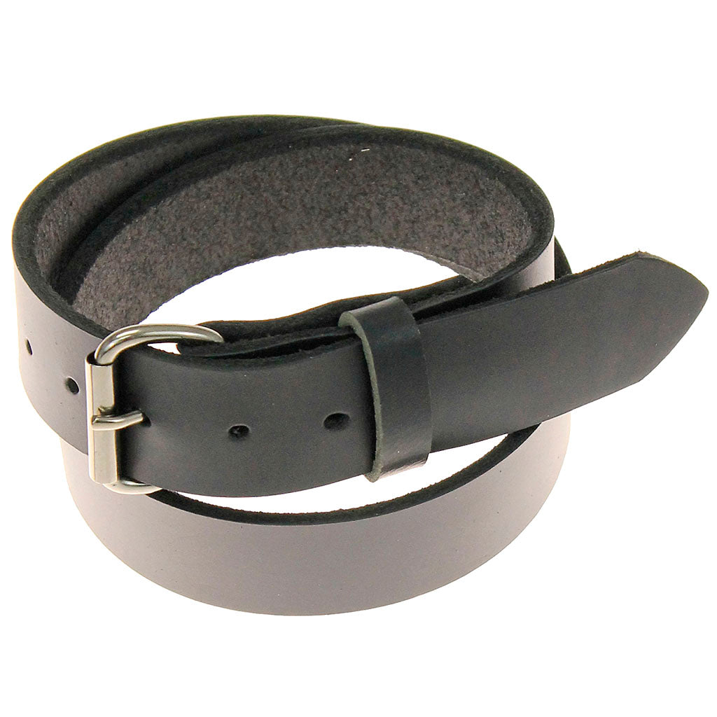 Super Heavy 12 oz Cowhide Extra Thick Black Leather Belt #BTXX2026K
