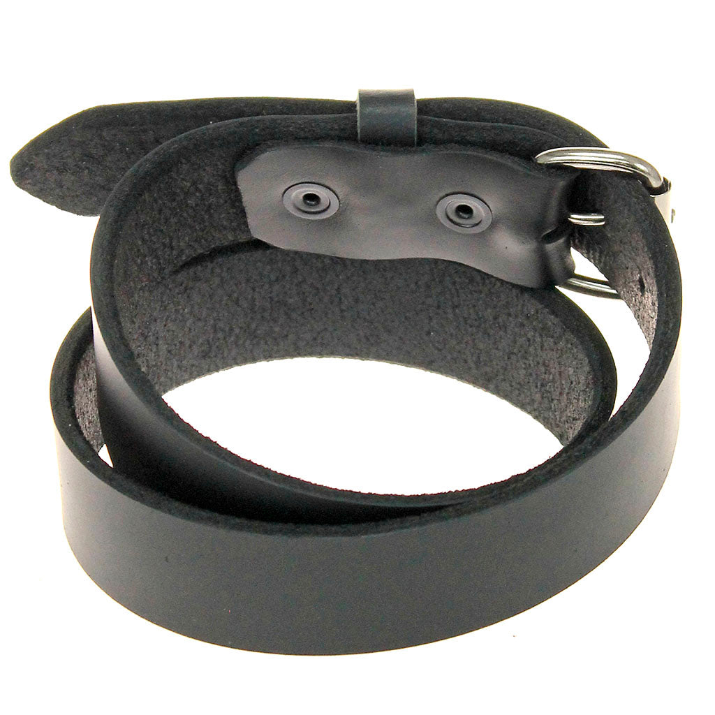 Super Heavy 12 oz Cowhide Extra Thick Black Leather Belt #BTXX2026K
