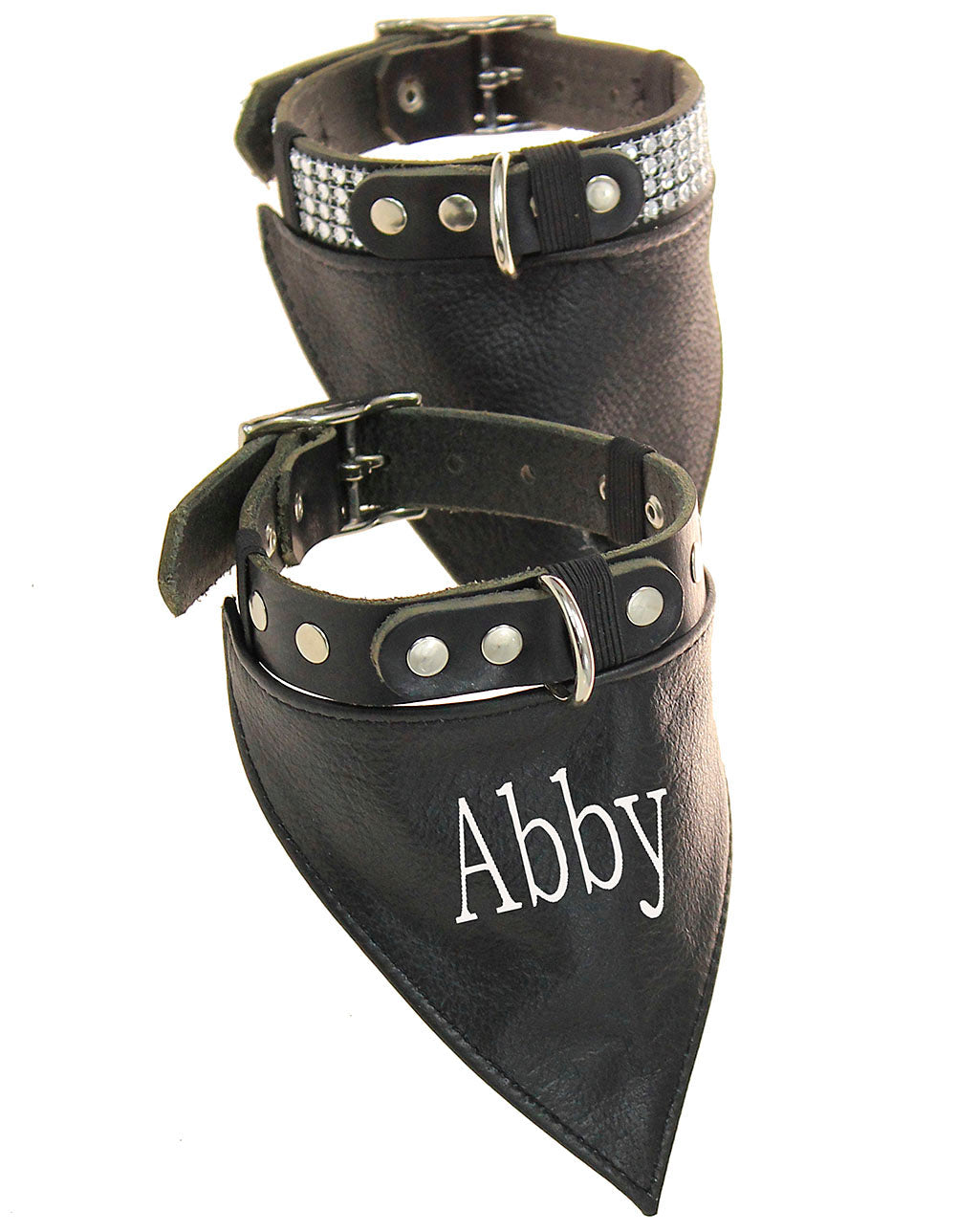 Leather Scarf for Dog Collars Plain or Patch #DCA24050S