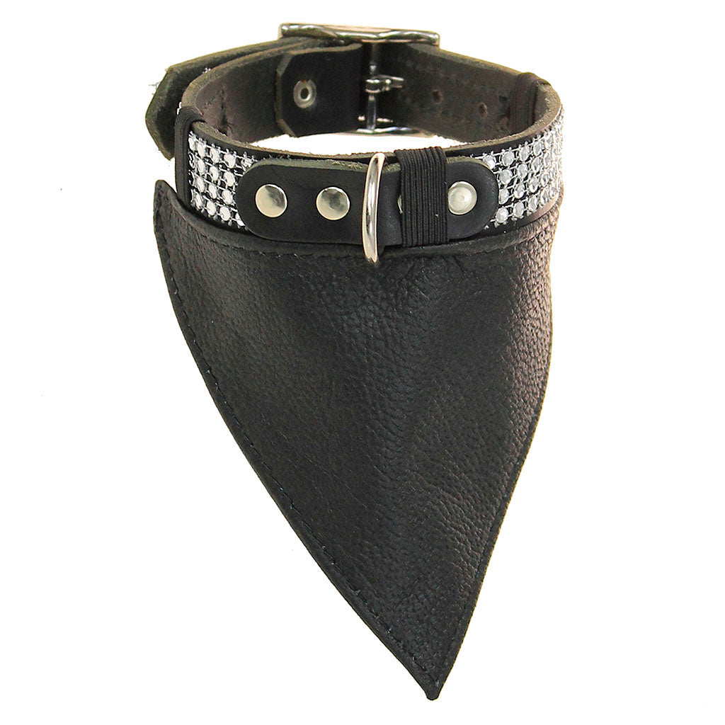 Leather Scarf for Dog Collars Plain or Patch #DCA24050S
