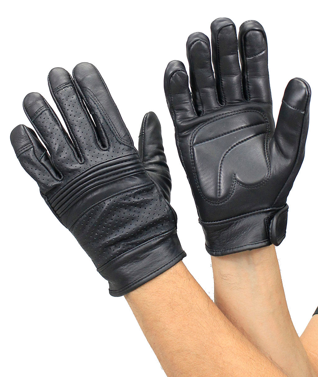 Premium Leather Gloves with Venting and Gel Palm #G82120VK