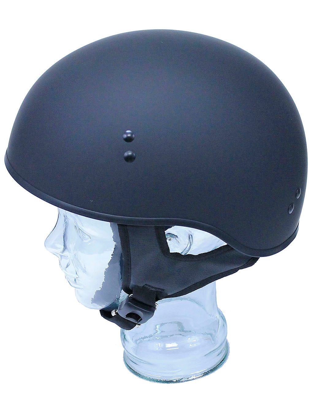 D.O.T. Flat Black Half Helmet #H9770FK