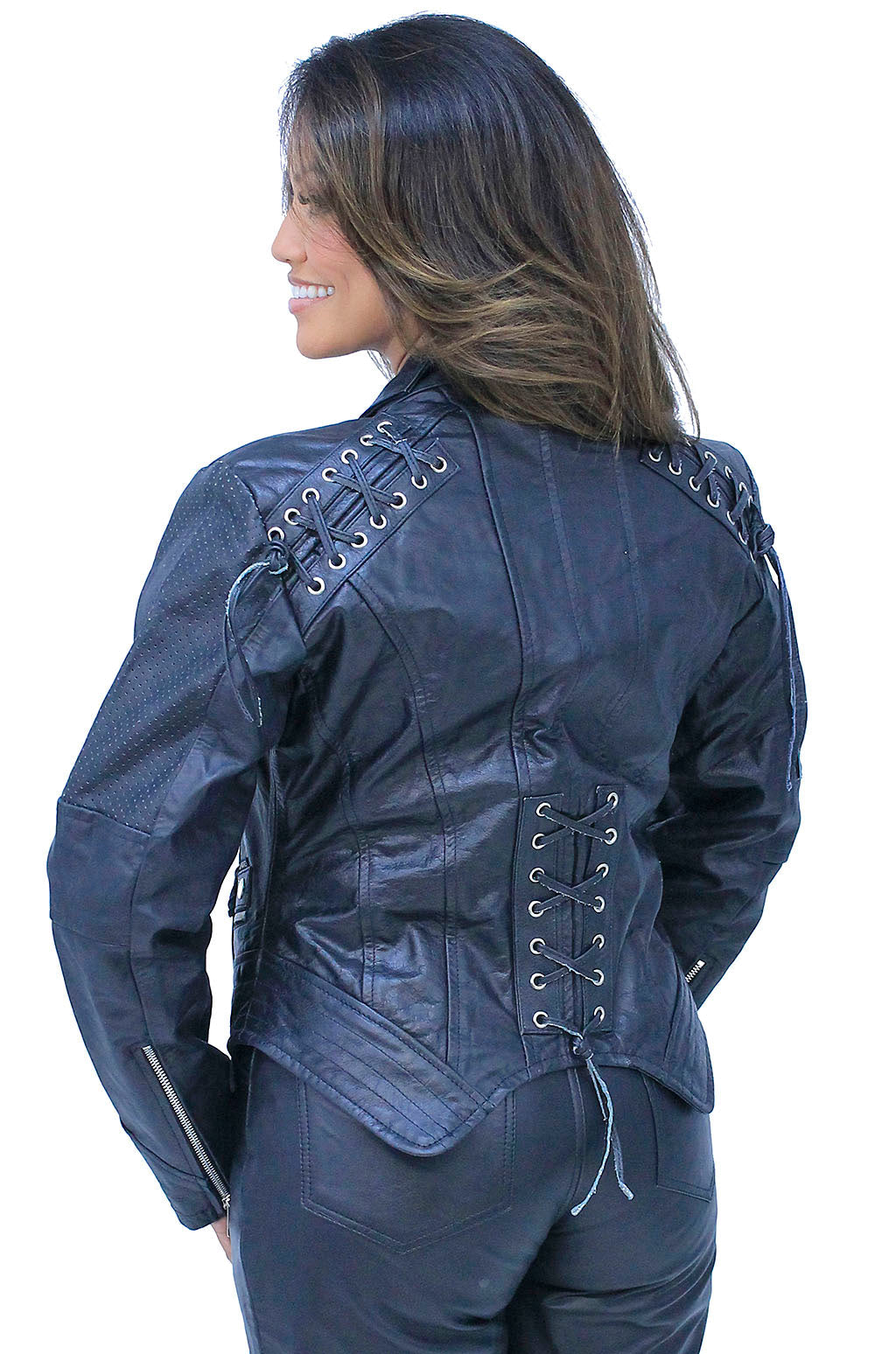 X-Lace Black Steampunk Jacket w/Concealed Pocket #L15071XZZK