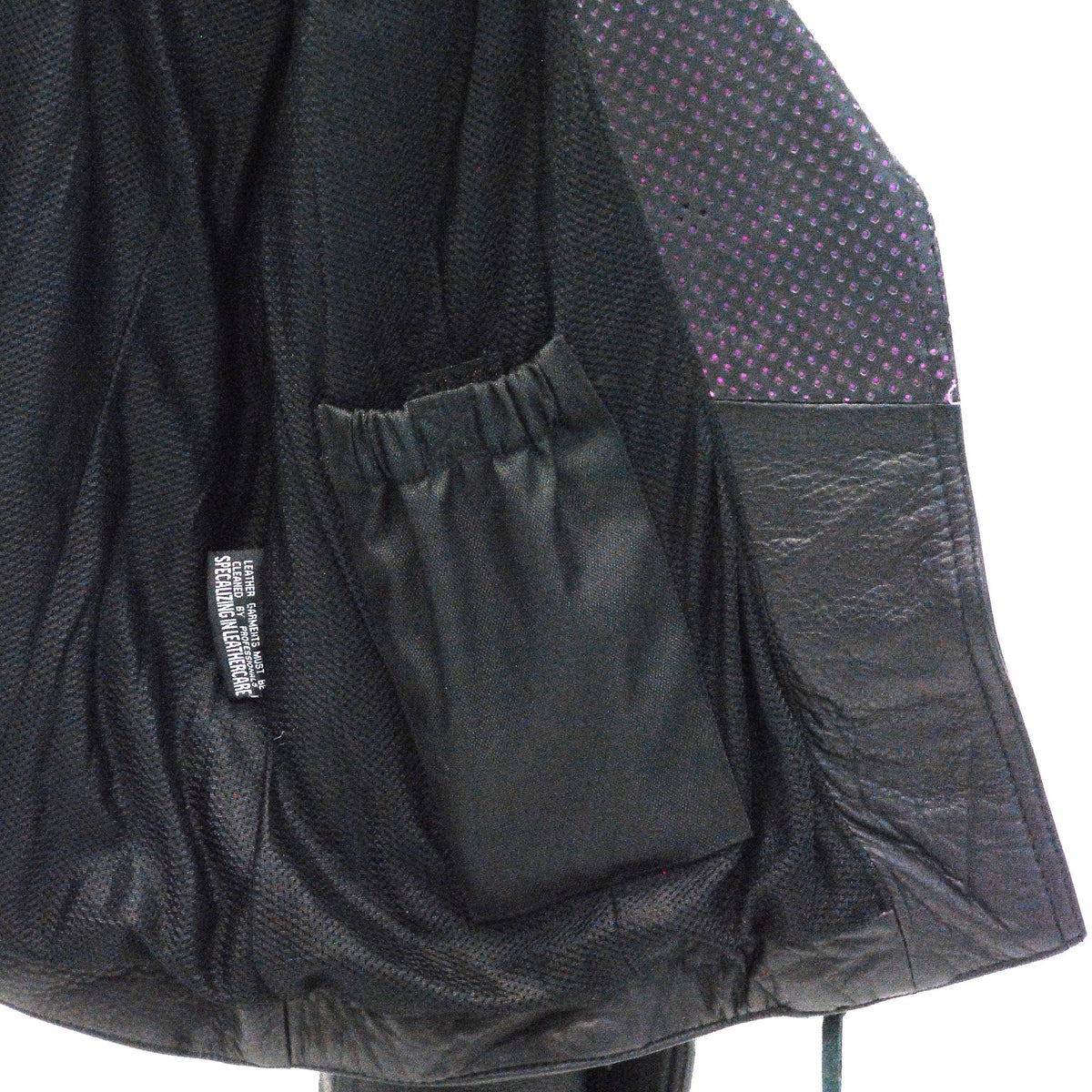 Ultra Premium Women's MC Jacket with Purple Accent Collar #L184VPUR