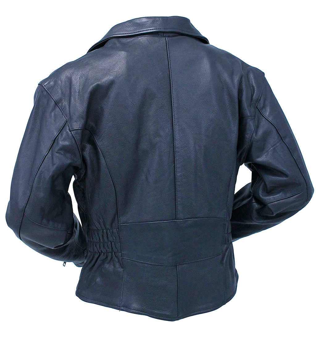 Women's Ultra Premium Cute Leather MC Jacket #L357ZNCK (S-2X)