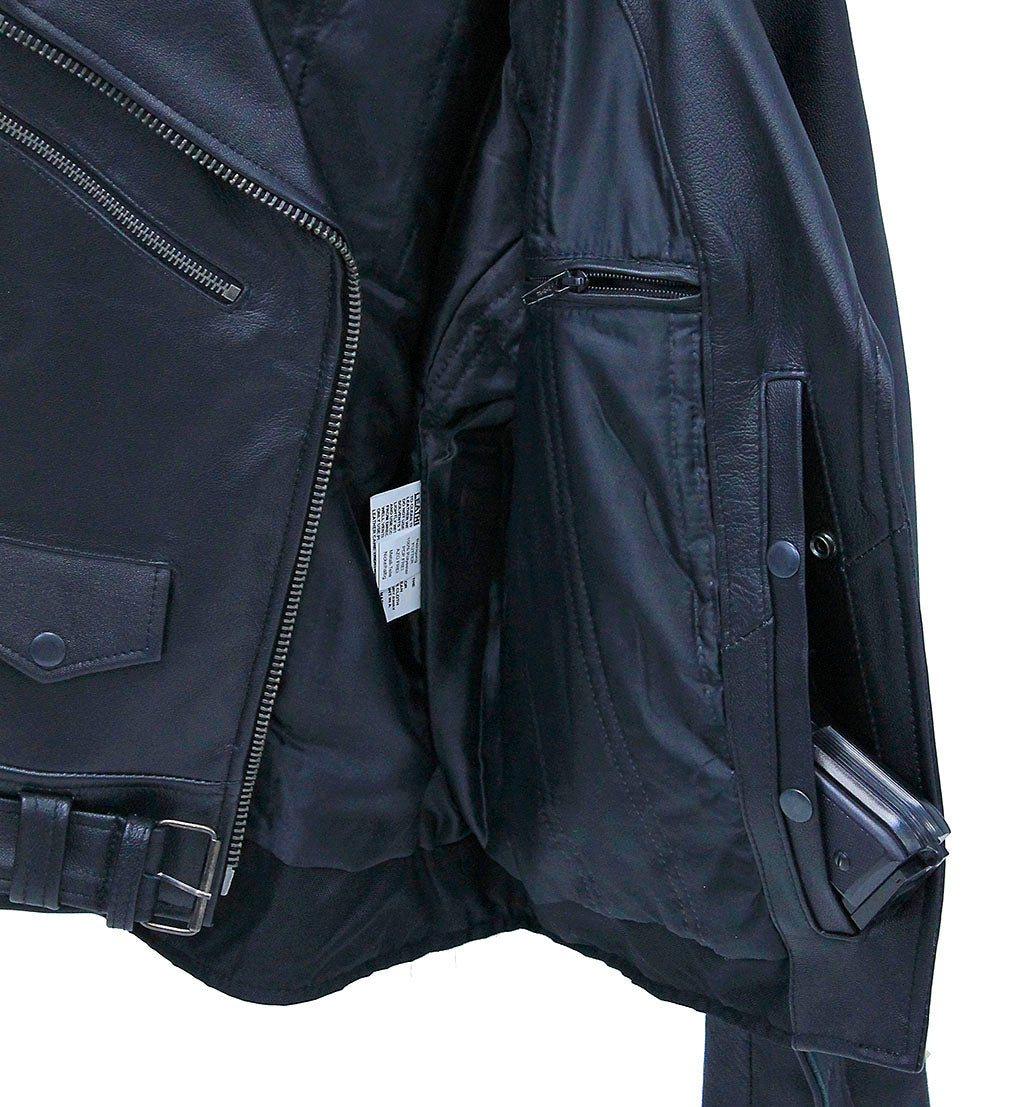 Soft Leather Women's Motorcycle Jacket Dark Hardware #L6160GK