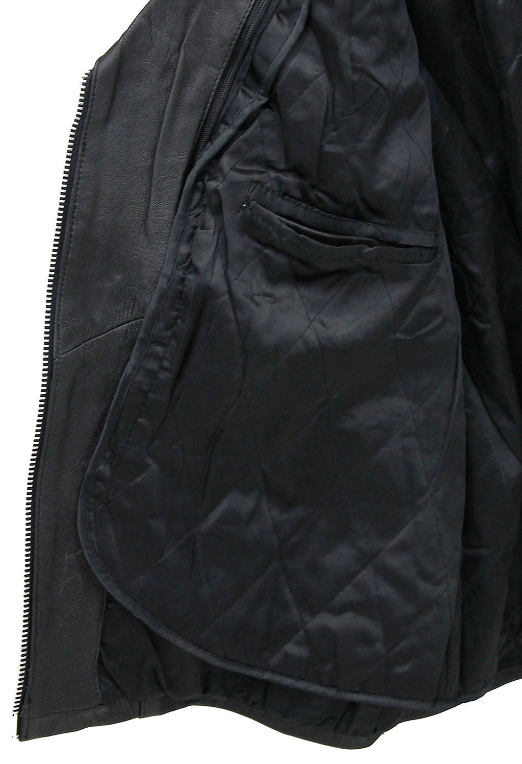 Ladies 3/4 Length Belted MC Jacket - Special #L8251K (S-L)