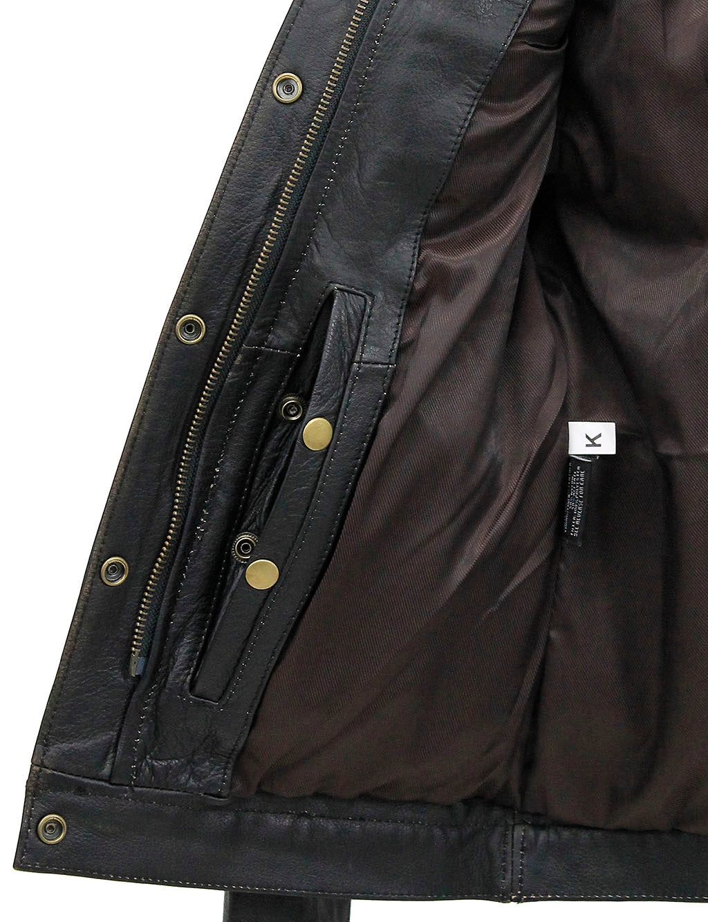 Women's Ultra Premium Vintage Brown Leather Jean Jacket #LA6894GN