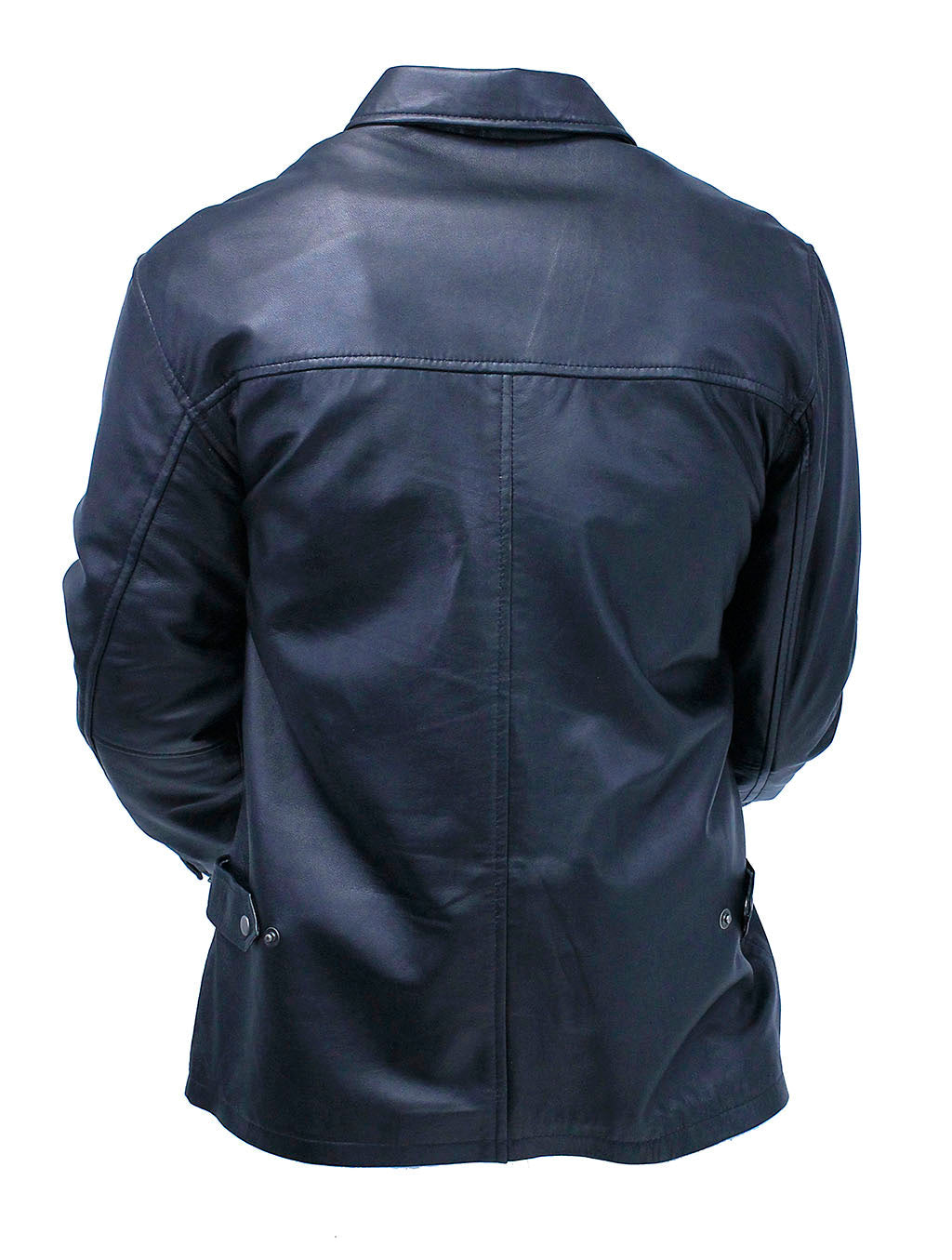 Rebel Without a Cause 3/4 Long Leather Jacket #M2199ZK