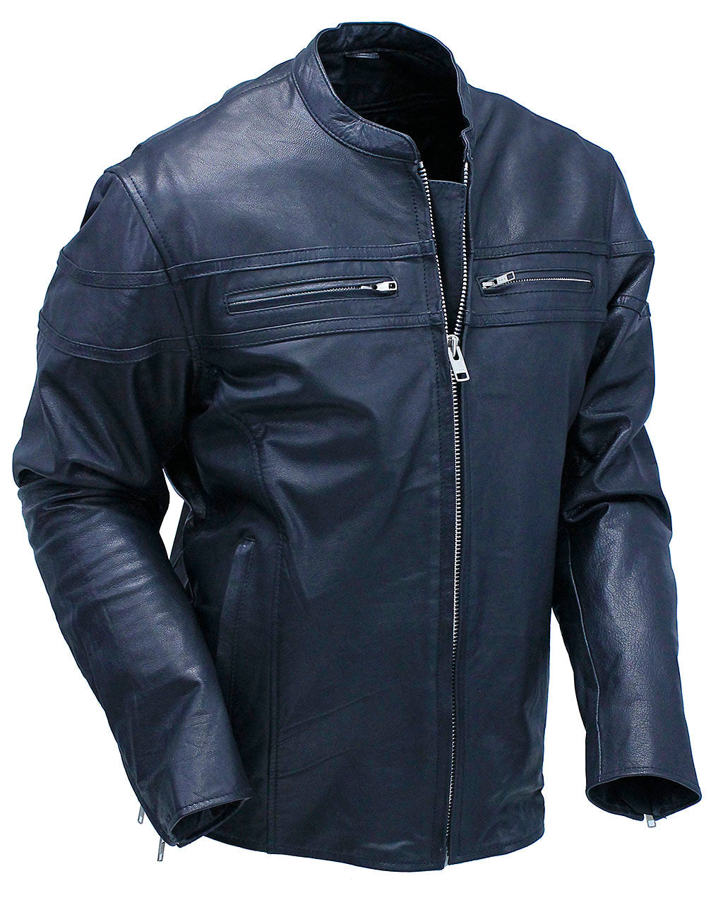 Men's Vented Side Zip Scooter Jacket #M2692GZK ()