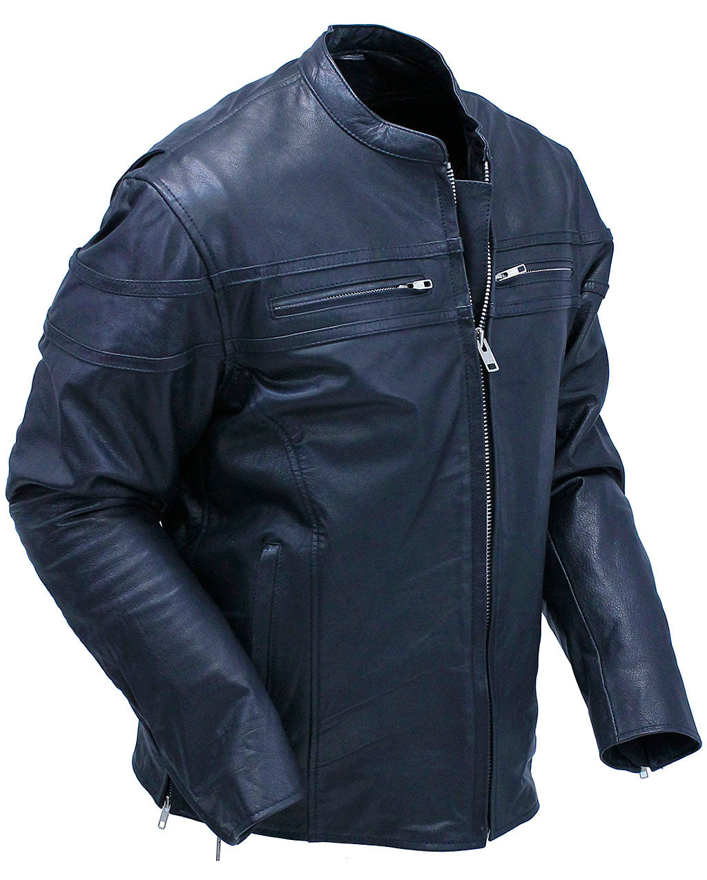 Men's Vented Side Zip Scooter Jacket #M2692GZK ()