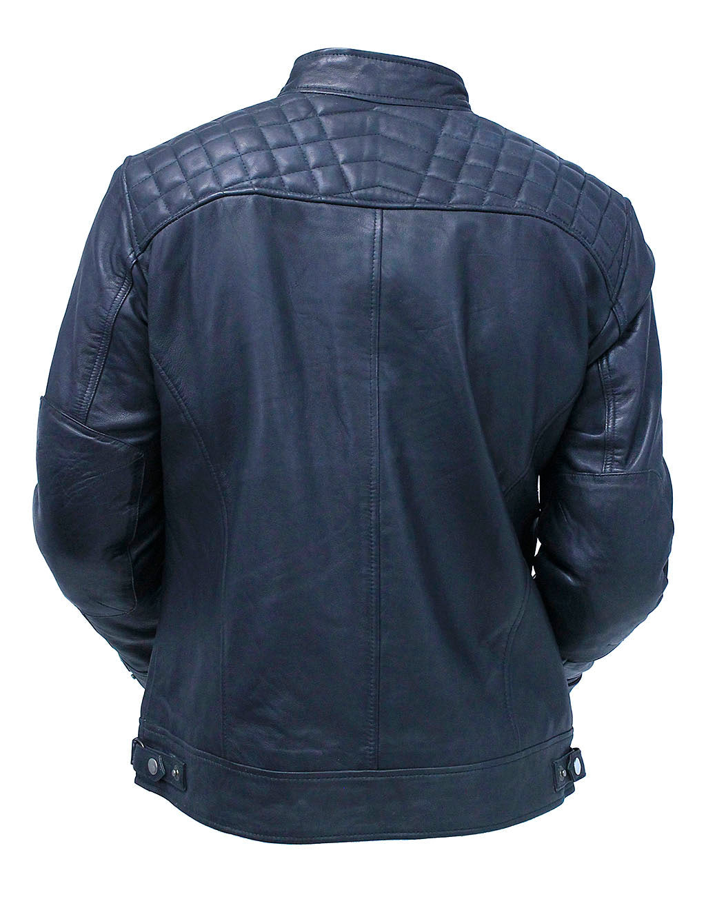 Men's Super Soft Lambskin Leather Jacket with Quilting #M5500QK