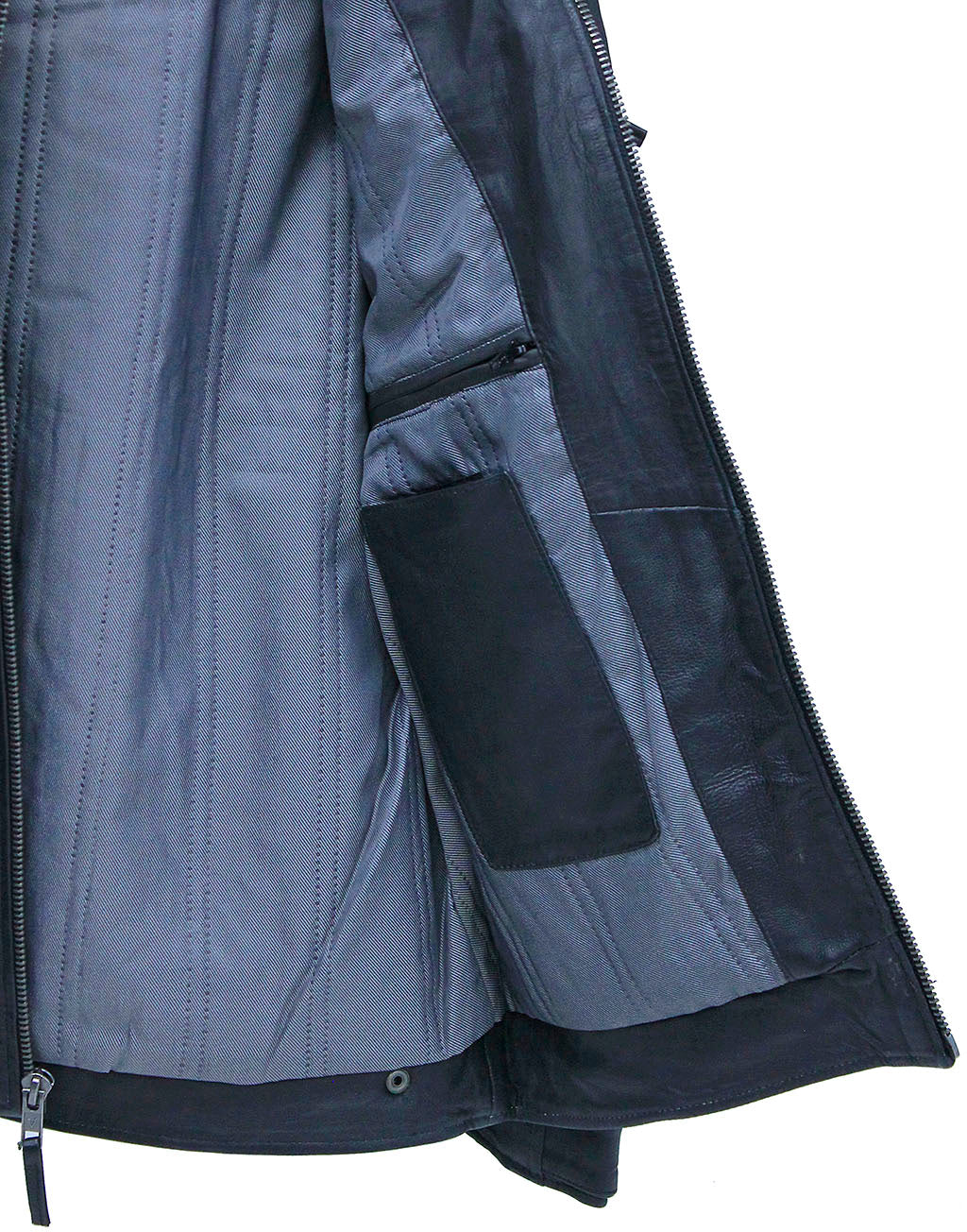 Men's Super Soft Lambskin Leather Jacket with Quilting #M5500QK