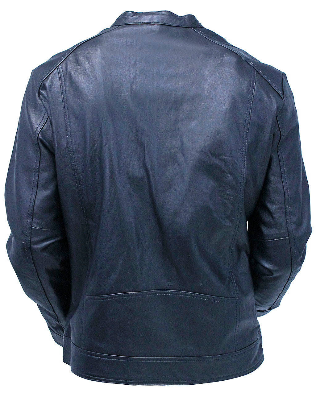 Men's Black Lightweight Leather Motorcycle Jacket #M69240K