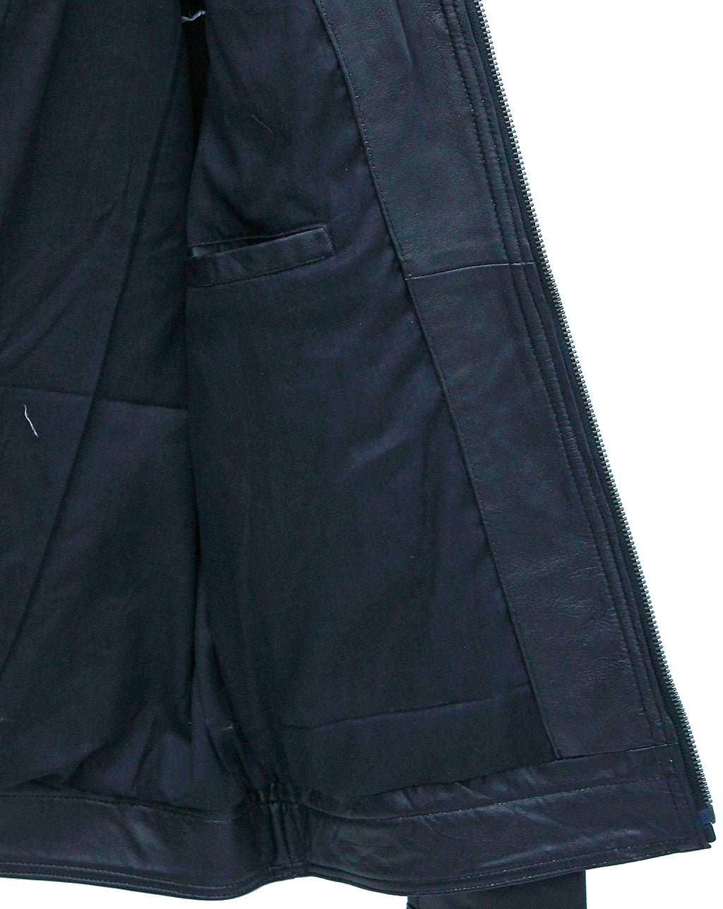 Men's Black Lightweight Leather Motorcycle Jacket #M69240K