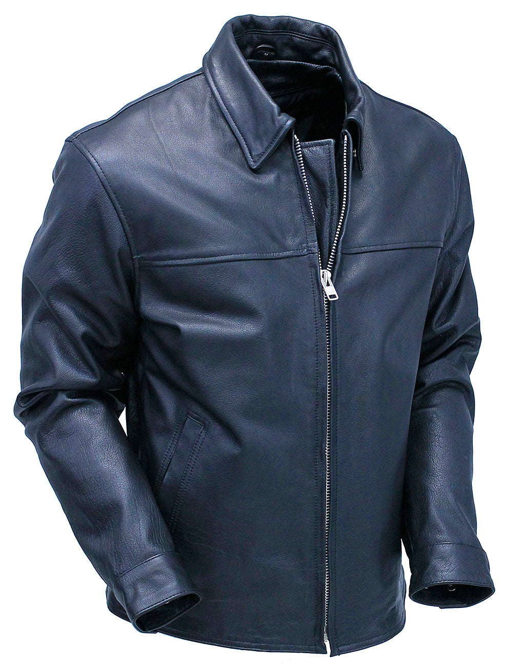 Men's Classic Black Leather Rebel Jacket #M6926GZK