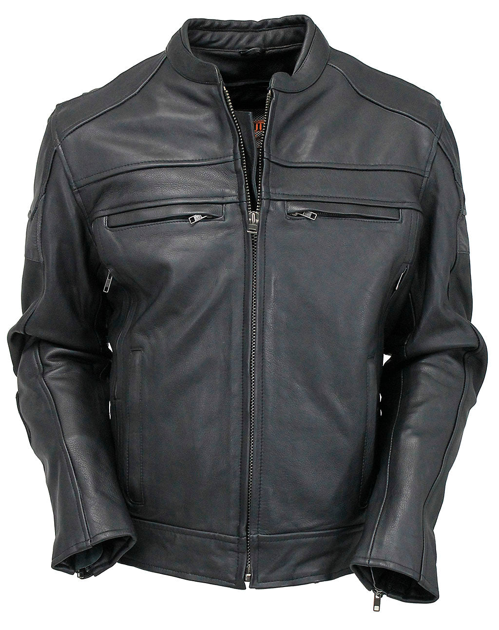 Men's Vented Motorcycle Jacket w/Reflector Trim #M6947VZGK