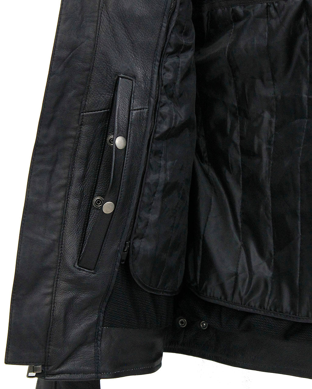Men's Vented Motorcycle Jacket w/Reflector Trim #M6947VZGK
