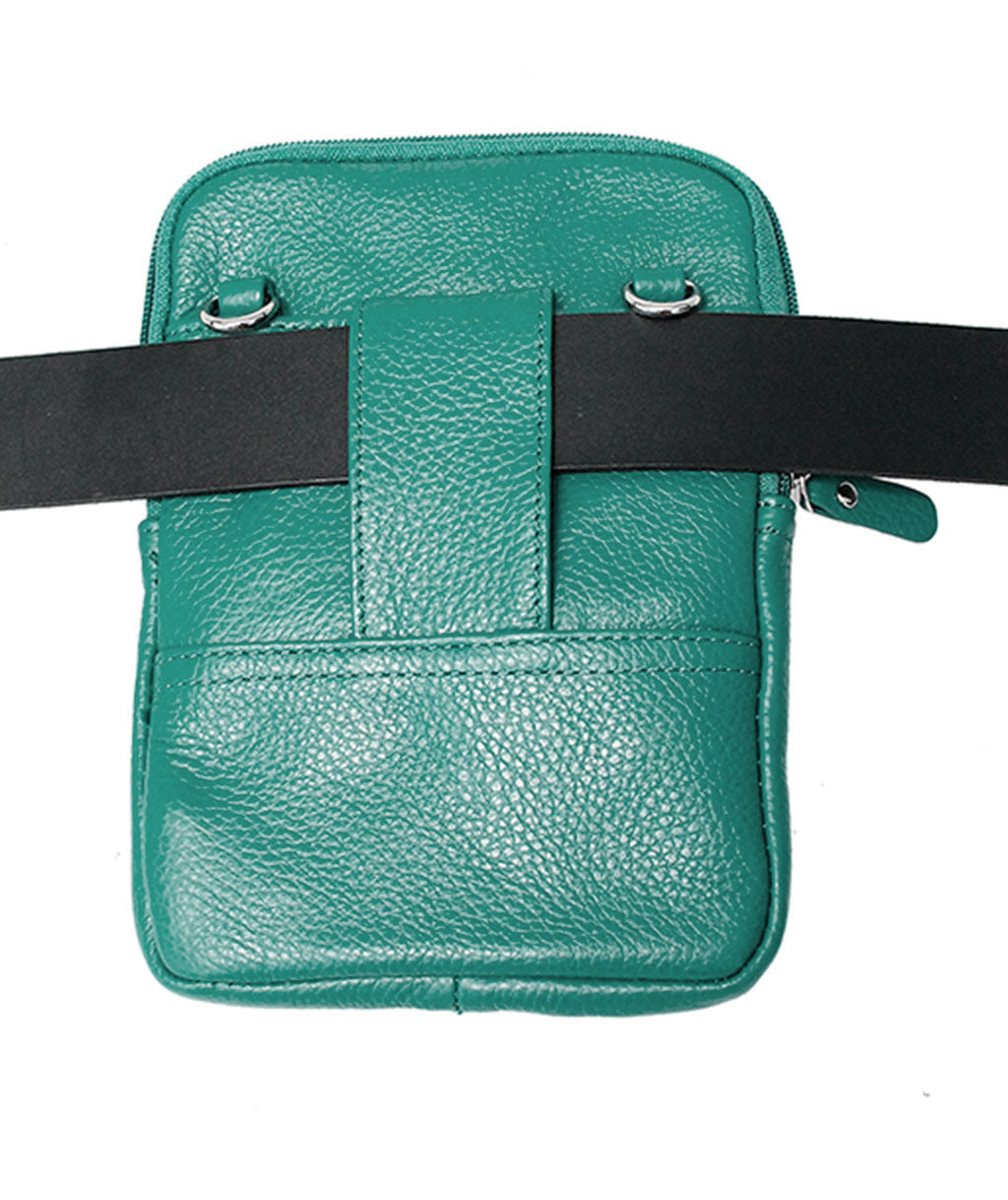 Turquoise Cross Body Belt Pouch #P0183T