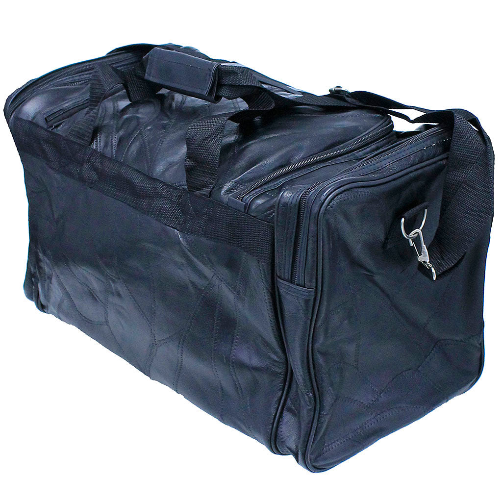 Extra Large Patch Leather Duffel Bag #P1533PK