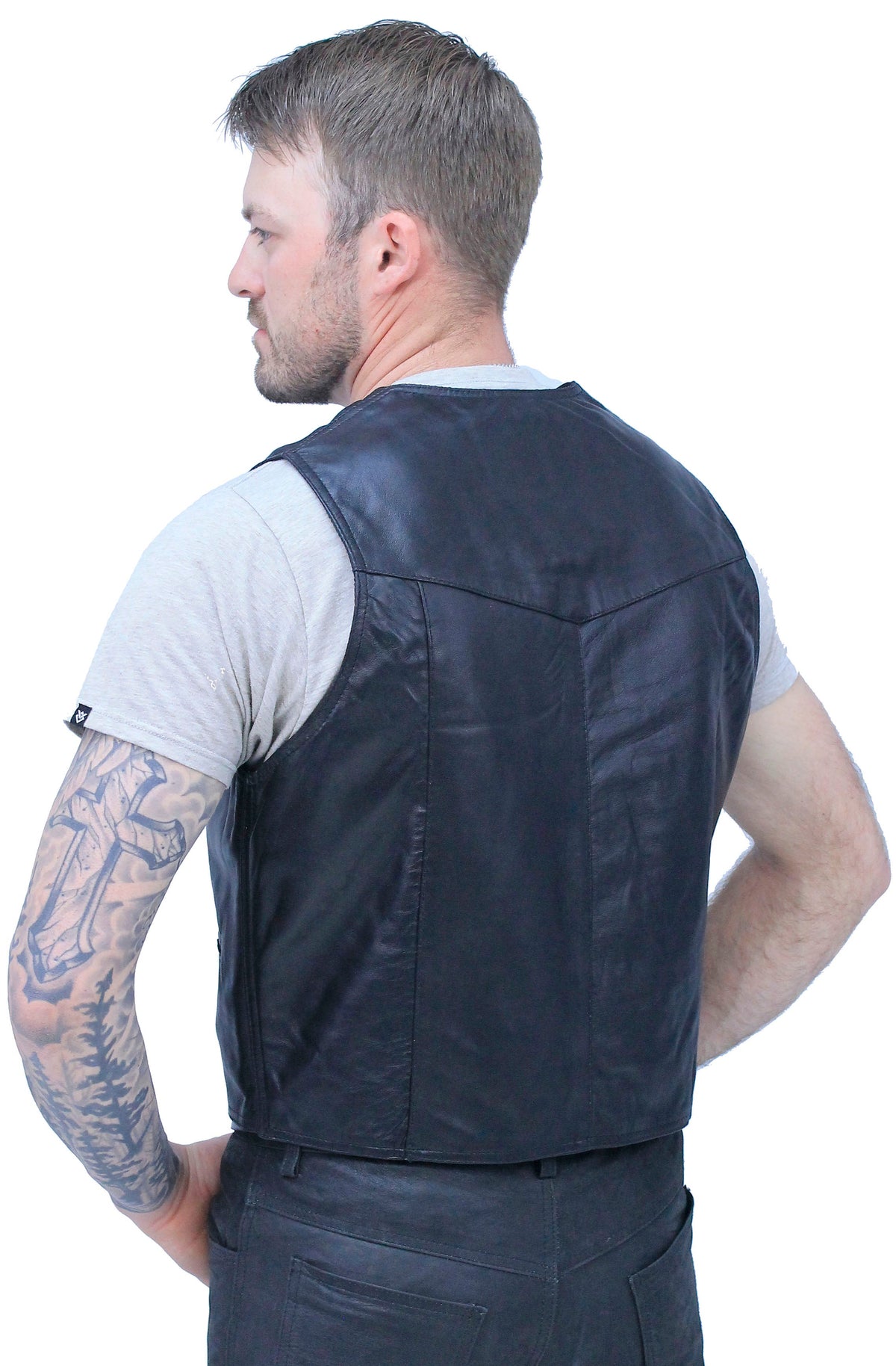Premium Lambskin Leather Business Vest #VM418K