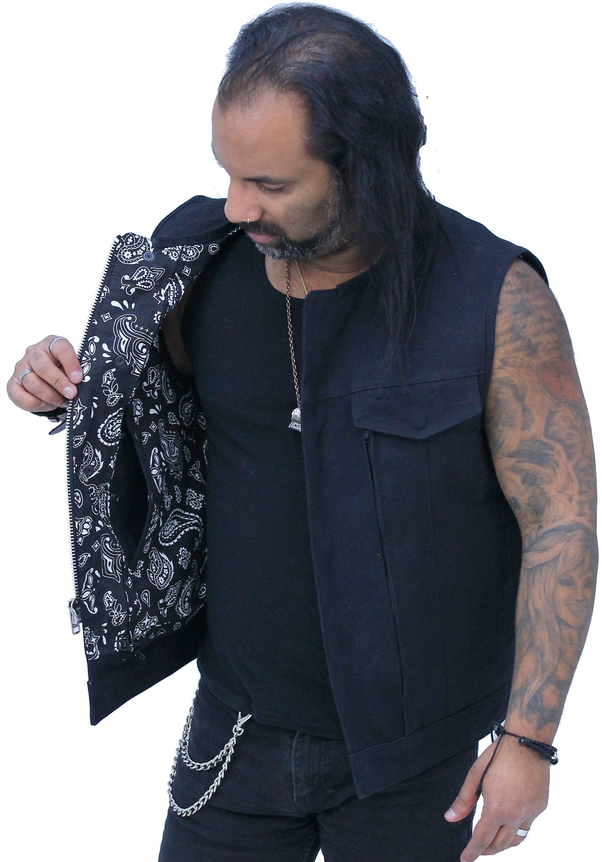 Men's 20oz Heavy Canvas Club Vest w/Easy Access Pocket #VMC6370ZK