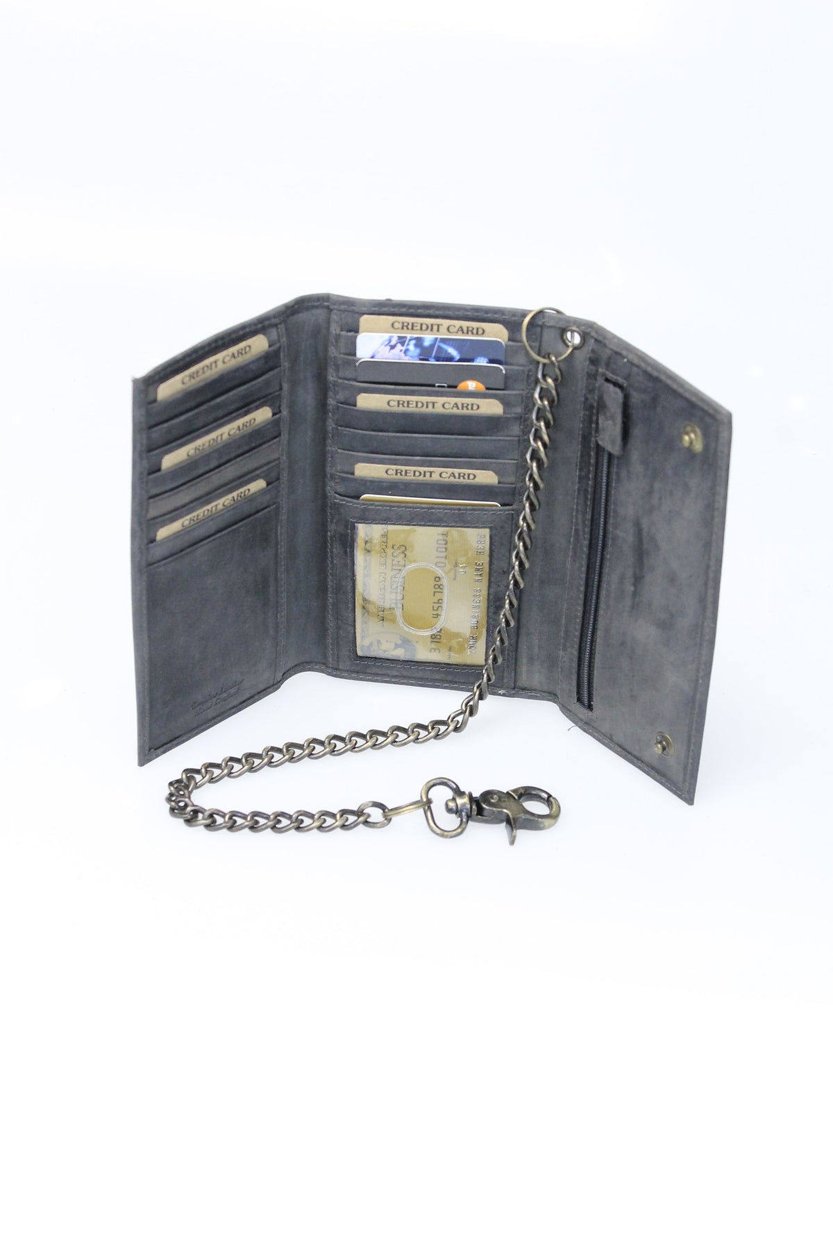Vintage Black Long Chain Wallet Organizer #WC543750K
