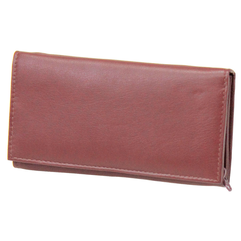 Burgundy Soft Leather Clutch Wallet #WL3105R