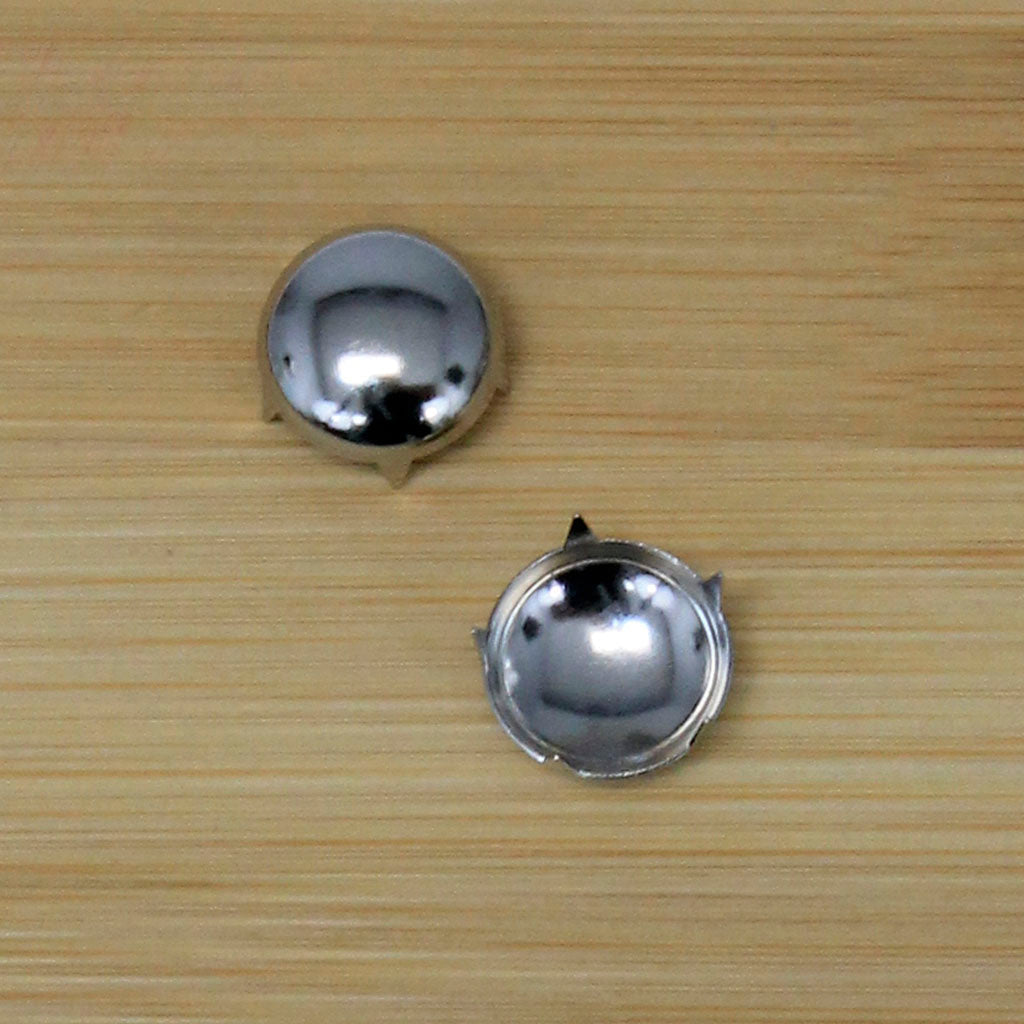 500 pcs Nickel Plated 1/2'' Round Studs #ZSTUD050S