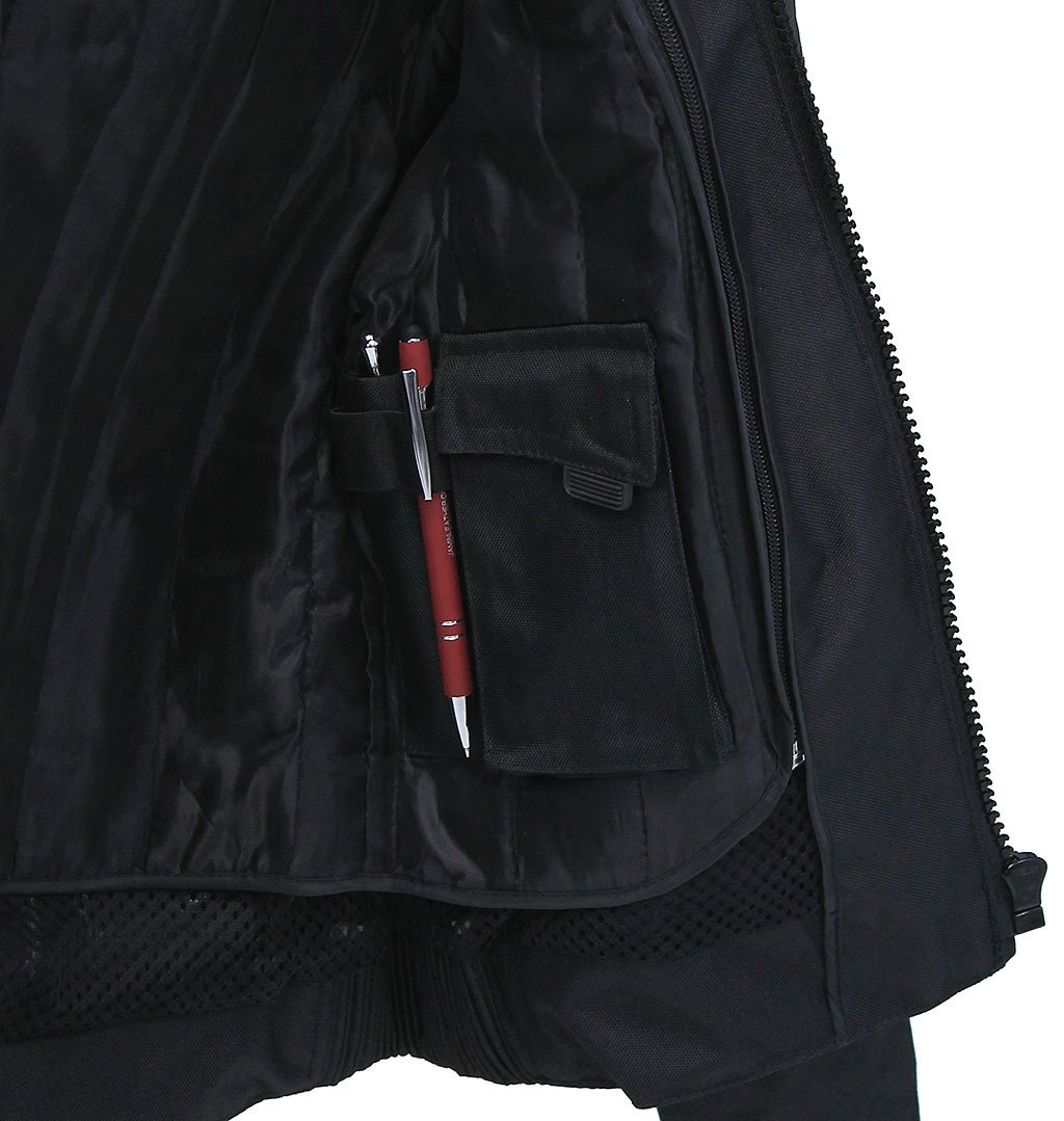 Leather and Textile Vented Women's Biker Jacket #LC2179VZK (XS,S,3X)