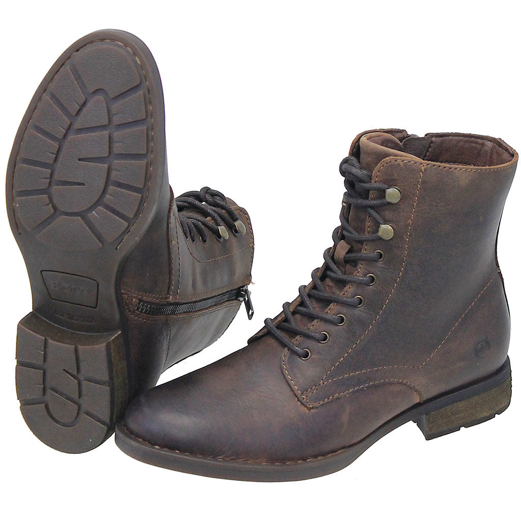 Born Vintage Brown Lace-Up Ankle Boot #BL12306LZN ()