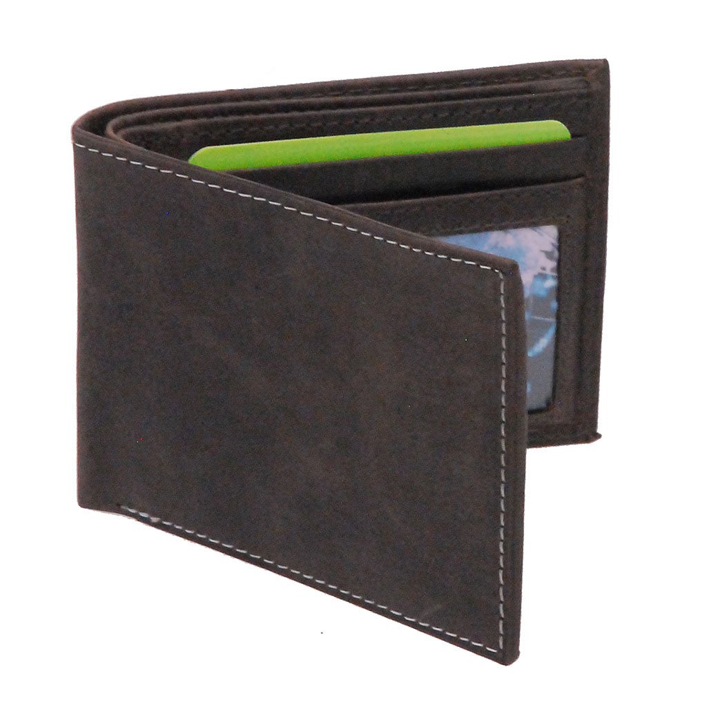 Vintage Black Bifold RFID Wallet #WM13010KID