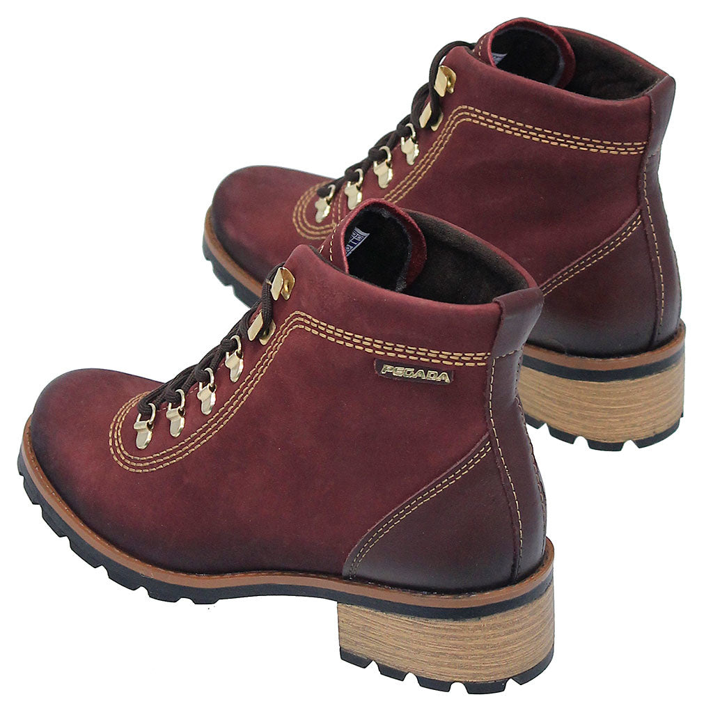 Rustic Red Lace-Up Ankle Boot #BL140610LR ()