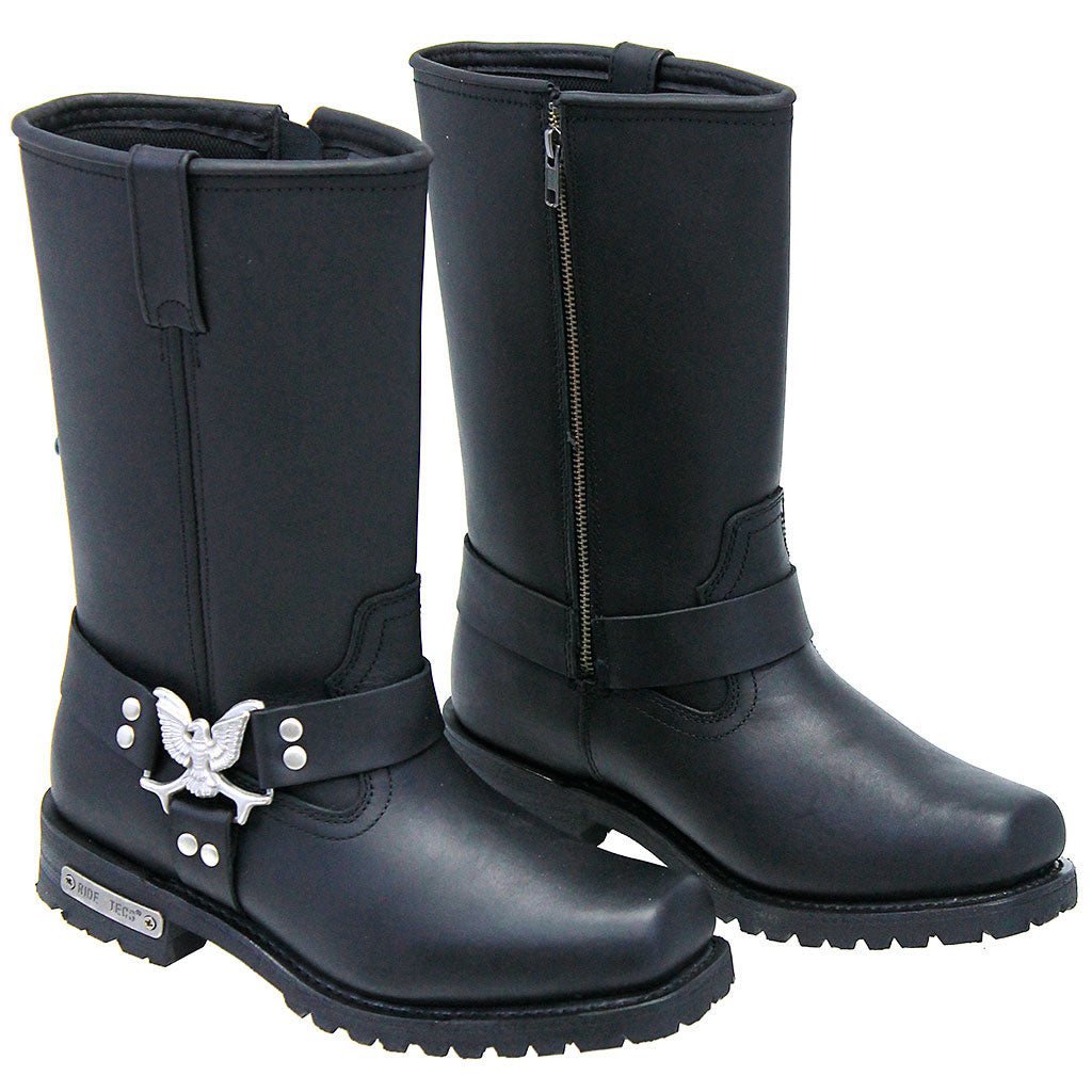 Men's Eagle Harness Zipper Boots Wide #BM1442EZK