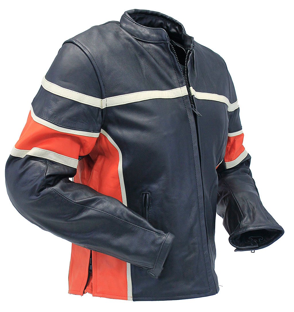 Women's Black & Orange Armor Jacket #L25AZOK (L-XL)