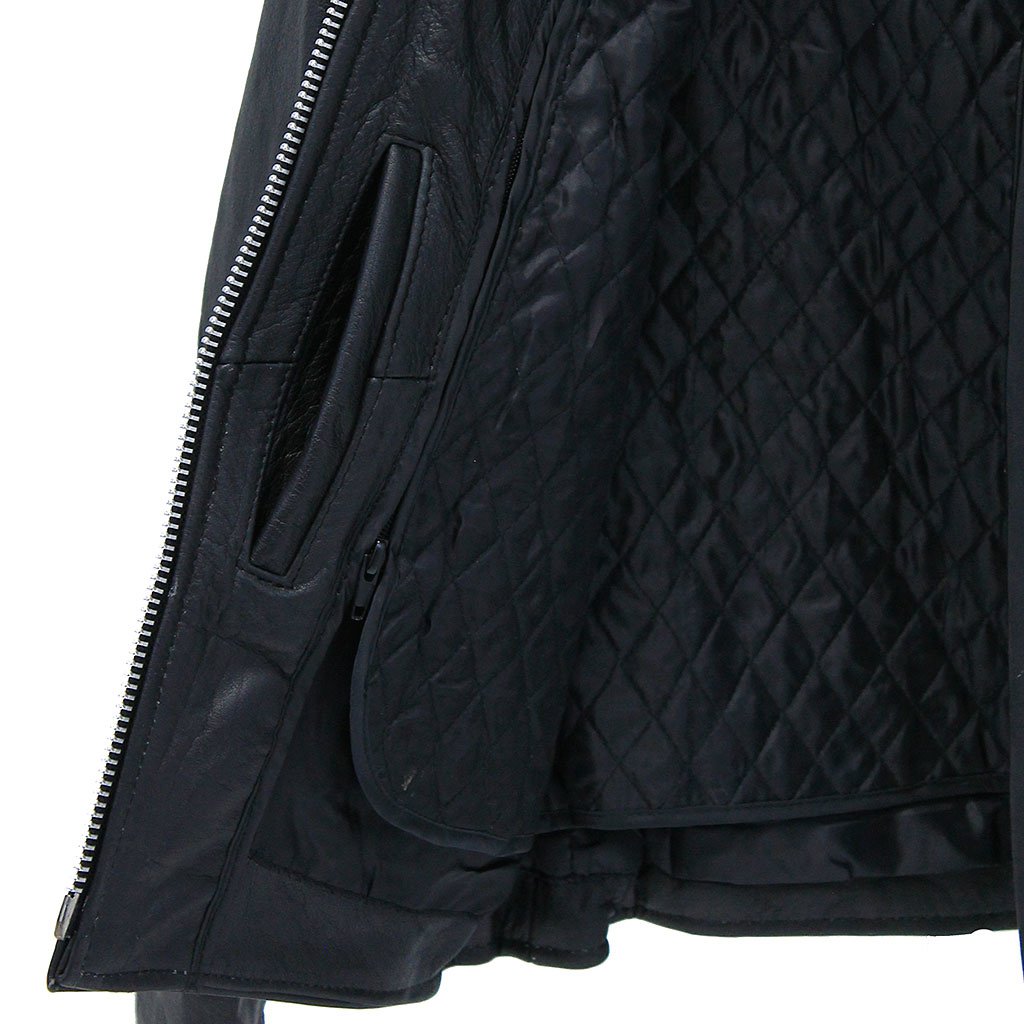 Women's Genuine Buffalo Leather Scooter Jacket #L2720ZGK (S-L)
