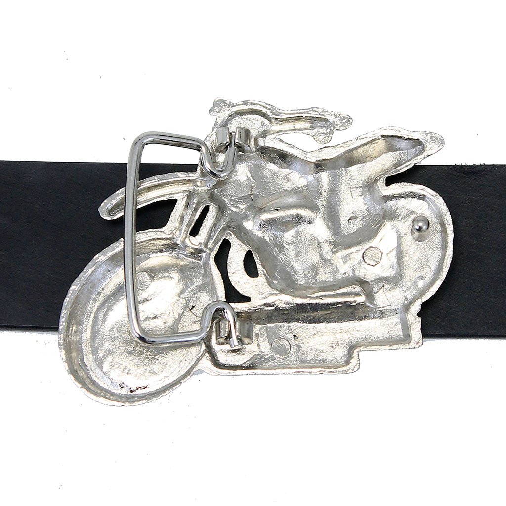 Chrome Motor-cross Belt Buckle #BU100MOTO