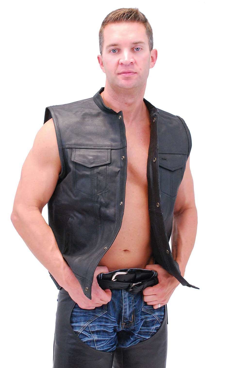 Men's Concealed Pocket Club Vest w/1 Piece Back #VM320GK (40-52)