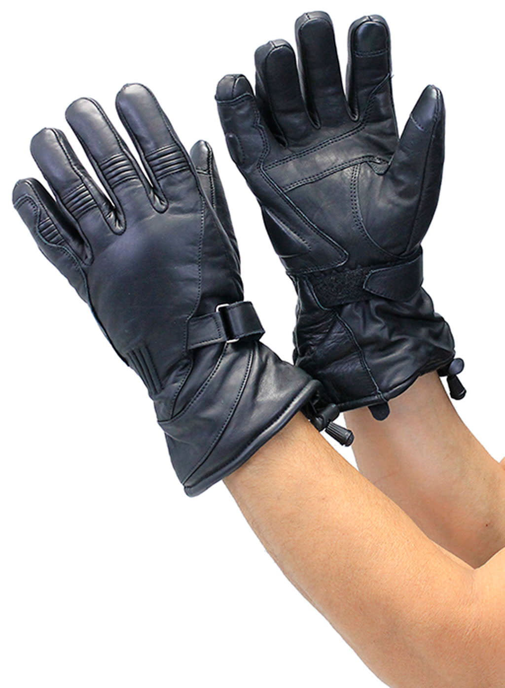 Ultra Premium Gauntlet Motorcycle Gloves #G8418NK