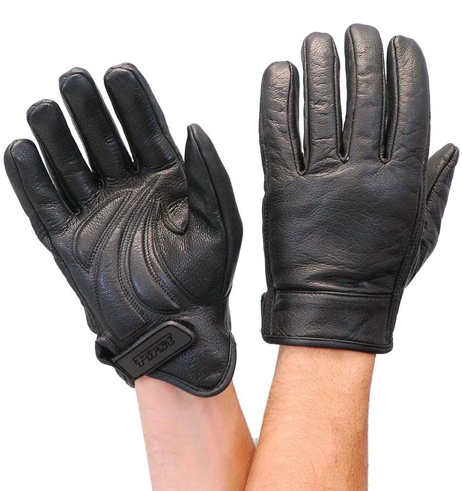 Premium First Classics Motorcycle Gloves w/Gel Pads #G132GELK