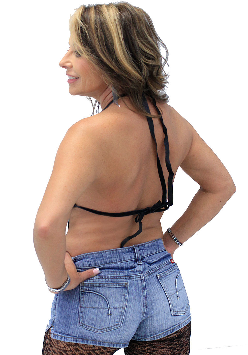 Fringe Leather Bikini Top #LH1107FK (OS)