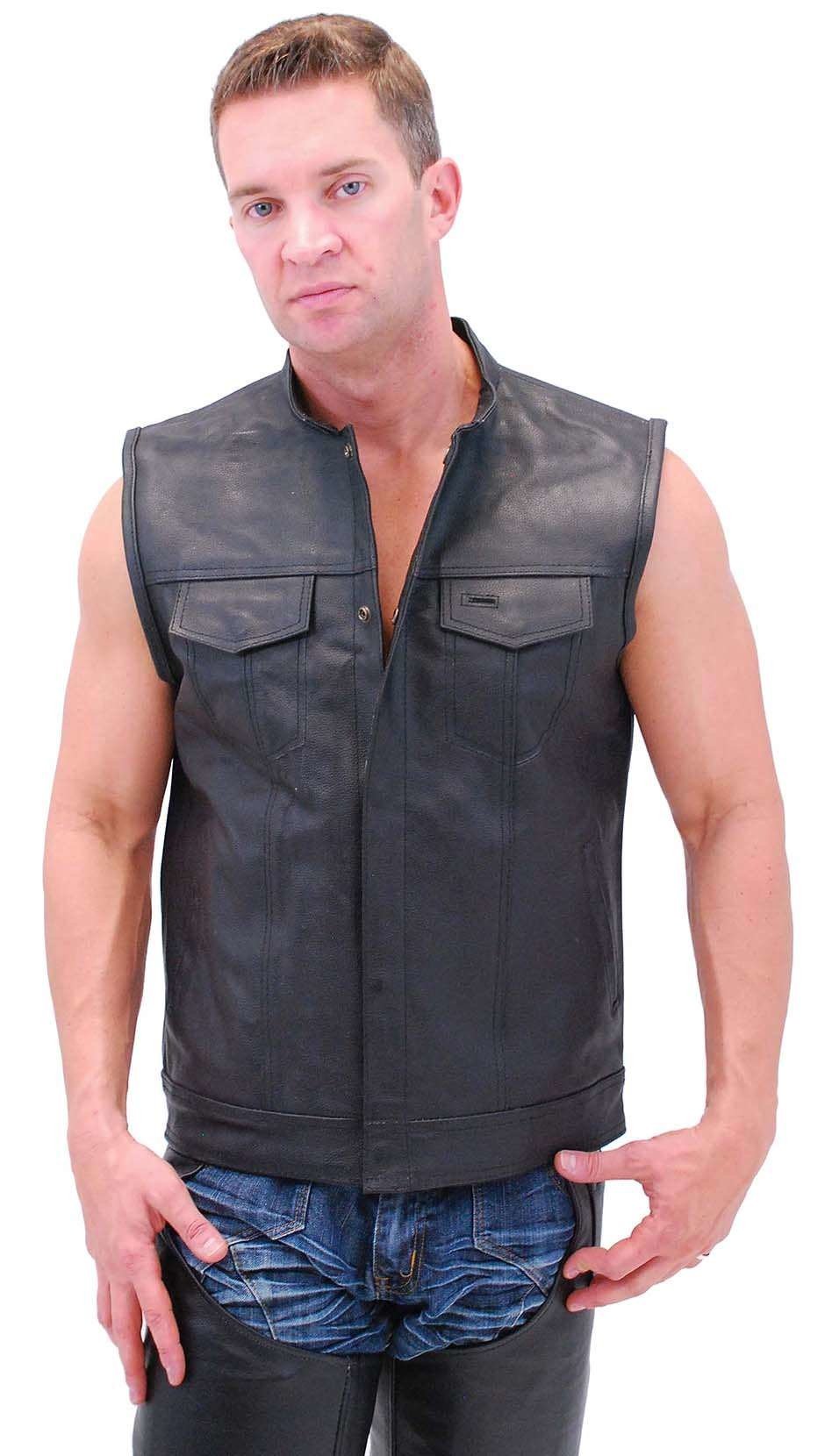 Men's Concealed Pocket Club Vest w/1 Piece Back #VM320GK (40-52)