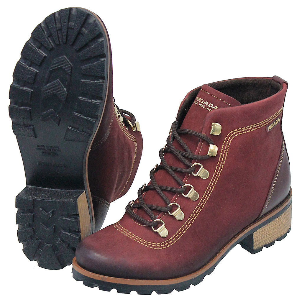 Rustic Red Lace-Up Ankle Boot #BL140610LR ()