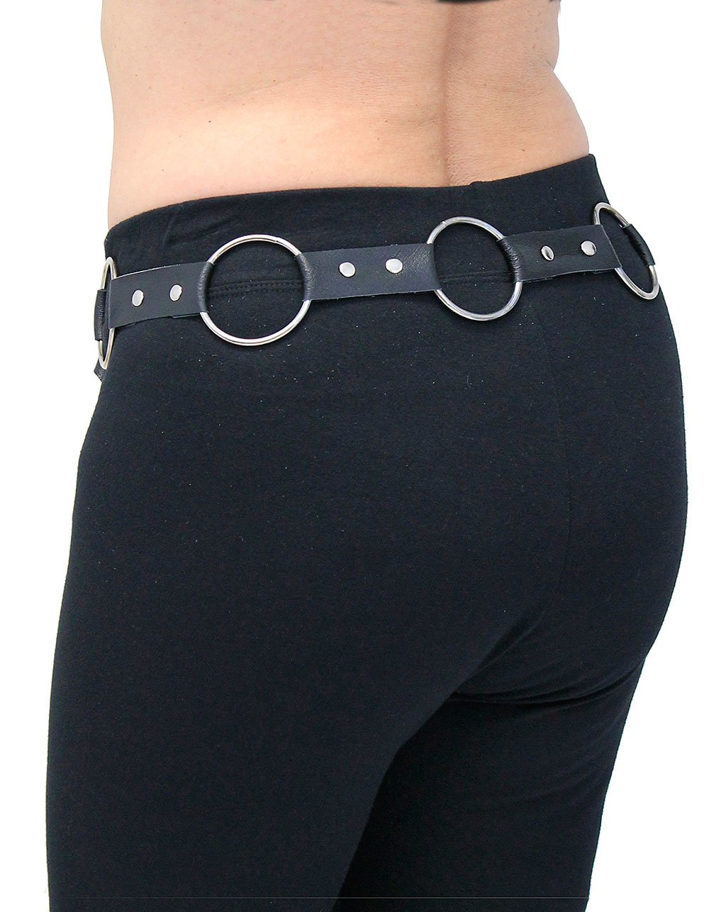 Large Multi-Ring Leather Belt #BT2207RR ()