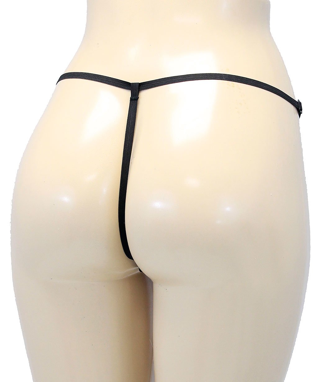 White Snakeskin Leather G-string #UG404SS